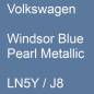 Preview: Volkswagen, Windsor Blue Pearl Metallic, LN5Y / J8.